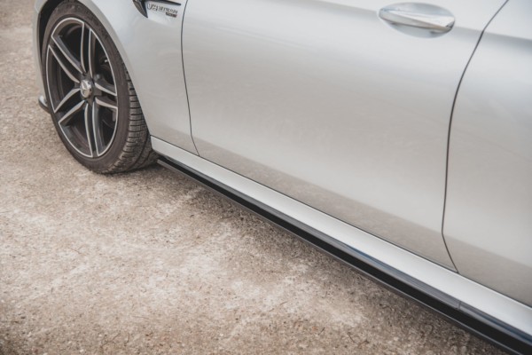 MAXTON DESIGN - Lišty pod prahy Mercedes-Benz E63 AMG Combi S213 , Čierny lesk – Obrázok 5