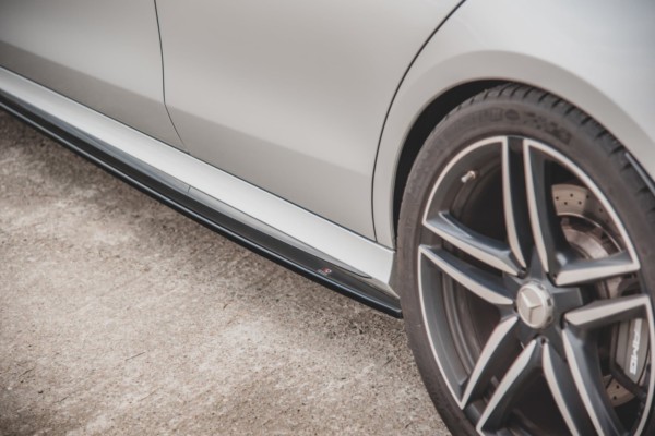 MAXTON DESIGN - Lišty pod prahy Mercedes-Benz E63 AMG Combi S213 , Čierny lesk – Obrázok 6