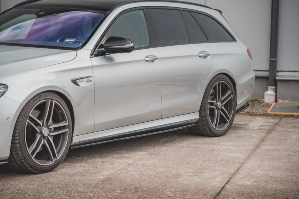 MAXTON DESIGN - Lišty pod prahy Mercedes-Benz E63 AMG Combi S213 , Čierny lesk – Obrázok 7