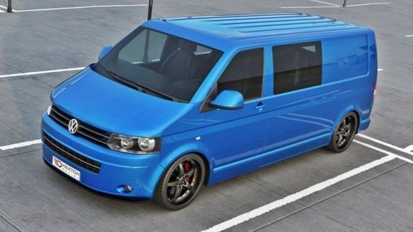 MAXTON DESIGN - Spoiler pod Predný náraznik   VW T5 (FACELIFT) ver.2 , Čierny lesk – Obrázok 2