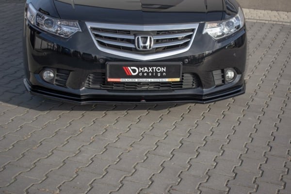 MAXTON DESIGN - Spoiler pod Predný náraznik    Honda Accord VIII (CU Series) Facelift , Čierny lesk – Obrázok 2