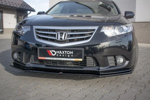 MAXTON DESIGN - Spoiler pod Predný náraznik    Honda Accord VIII (CU Series) Facelift , Čierny lesk – Obrázok 3