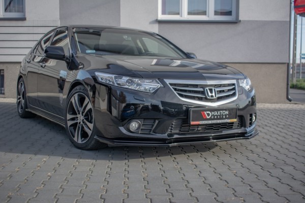 MAXTON DESIGN - Spoiler pod Predný náraznik    Honda Accord VIII (CU Series) Facelift , Čierny lesk – Obrázok 4