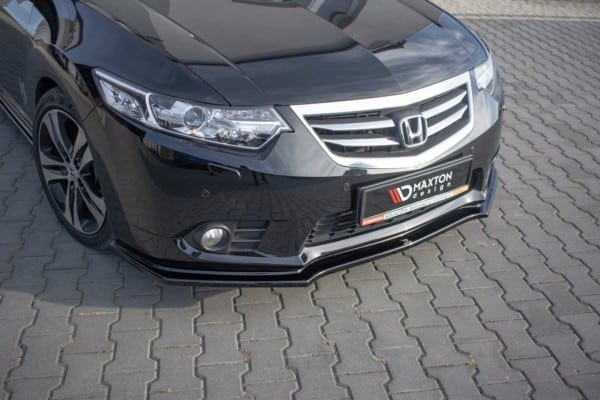 MAXTON DESIGN - Spoiler pod Predný náraznik    Honda Accord VIII (CU Series) Facelift , Čierny lesk – Obrázok 5