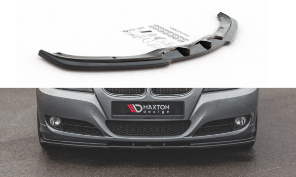 MAXTON DESIGN - Spoiler pod Predný náraznik    V.2 vhodné pre BMW 3 E90/E91 Facelift , Čierny lesk