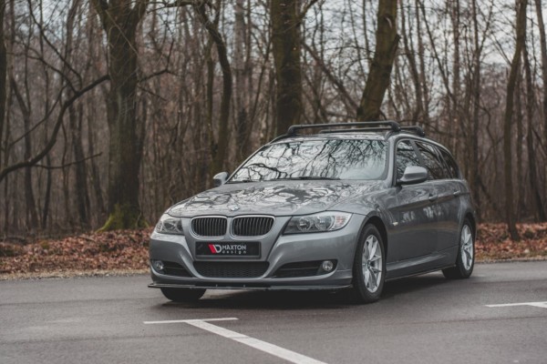 MAXTON DESIGN - Spoiler pod Predný náraznik V.2 vhodné pre BMW 3 E90/E91 Facelift , Čierny lesk – Obrázok 2