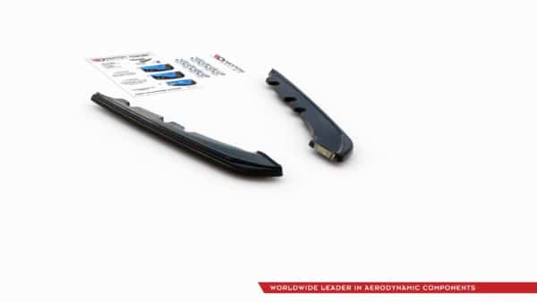 MAXTON DESIGN - Bočné difúzory zadného náraznika vhodné pre BMW 3 E91 Facelift , Čierny lesk – Obrázok 8