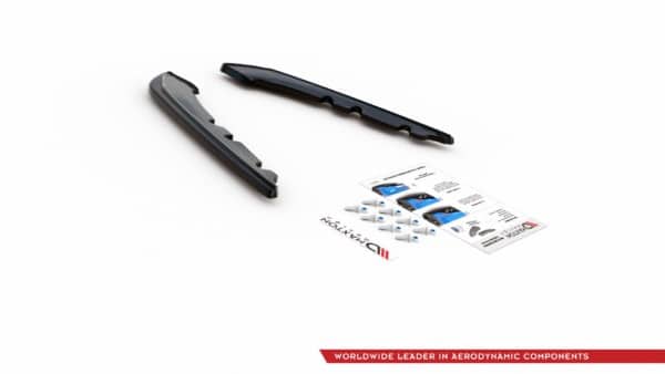 MAXTON DESIGN - Bočné difúzory zadného náraznika vhodné pre BMW 3 E91 Facelift , Čierny lesk – Obrázok 9