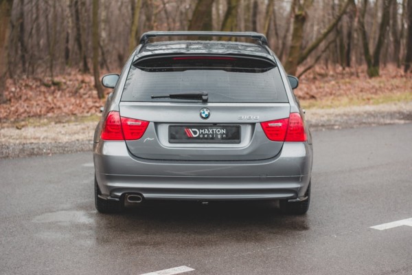 MAXTON DESIGN - Bočné difúzory zadného náraznika vhodné pre BMW 3 E91 Facelift , Čierny lesk – Obrázok 5