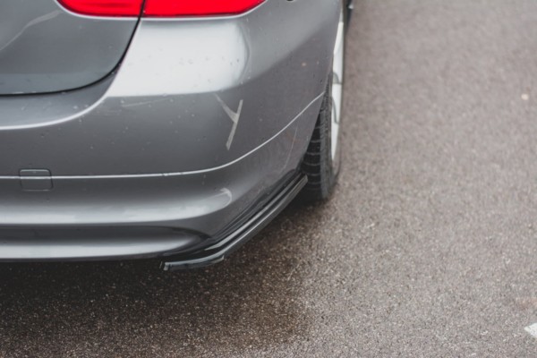 MAXTON DESIGN - Bočné difúzory zadného náraznika vhodné pre BMW 3 E91 Facelift , Čierny lesk – Obrázok 6