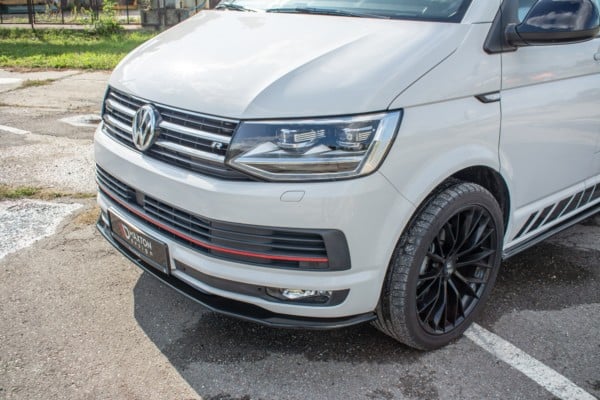 MAXTON DESIGN - Spoiler pod Predný náraznik   V.2 Volkswagen T6 , 
Čierny lesk – Obrázok 5
