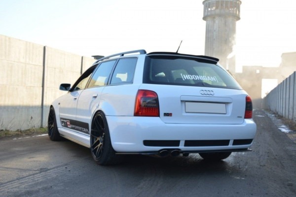 MAXTON DESIGN - Spoiler pod zadný náraznik  AUDI RS4 B5 (with a vertical bar) , 
Čierny lesk – Obrázok 4