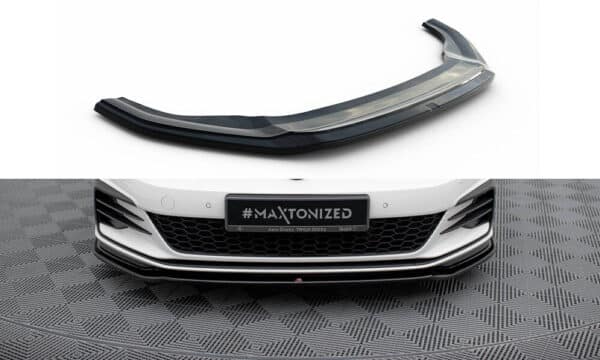 MAXTON DESIGN - Spoiler pod Predný náraznik V.2 VW GOLF VII GTI FACELIFT , Čierny lesk