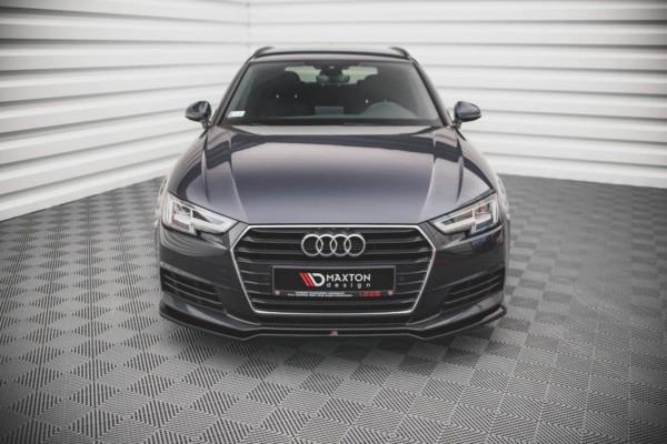 MAXTON DESIGN - Spoiler pod Predný náraznik V.2 Audi A4 B9 , Čierny lesk – Obrázok 2