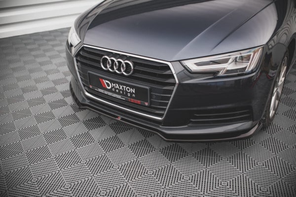 MAXTON DESIGN - Spoiler pod Predný náraznik V.2 Audi A4 B9 , Čierny lesk – Obrázok 3