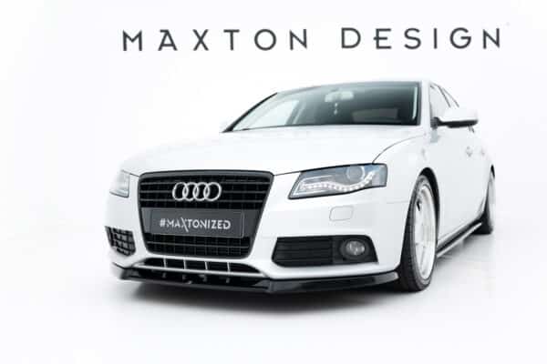 MAXTON DESIGN - Spoiler pod Predný náraznik   V.1 Audi A4 B8 , Čierny lesk
