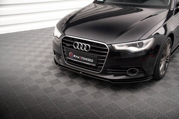 MAXTON DESIGN - Spoiler pod Predný náraznik V.1 Audi A6 C7 , Čierny lesk – Obrázok 3