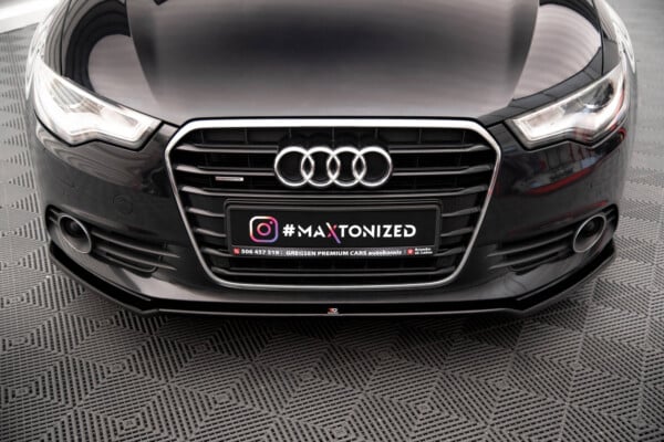 MAXTON DESIGN - Spoiler pod Predný náraznik V.1 Audi A6 C7 , Čierny lesk – Obrázok 4