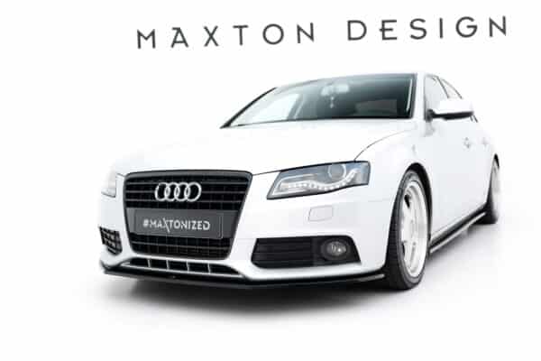 MAXTON DESIGN - Spoiler pod Predný náraznik V.2 Audi A4 B8 , Čierny lesk