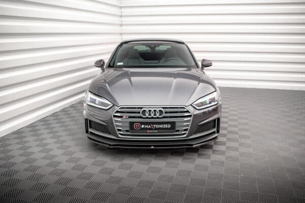 MAXTON DESIGN - Spoiler pod Predný náraznik   V.2 Audi A5 F5 S-Line , Čierny lesk – Obrázok 2