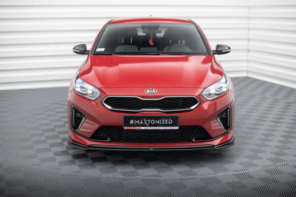 MAXTON DESIGN - Spoiler pod Predný náraznik  V.2 Kia Ceed GT / GT-Line Mk3 / Proceed Mk1, Čierny lesk – Obrázok 5