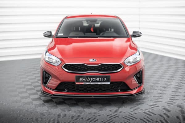 MAXTON DESIGN - Spoiler pod Predný náraznik  V.3 Kia Ceed GT / GT-Line Mk3 / Proceed Mk1, Čierny lesk – Obrázok 2