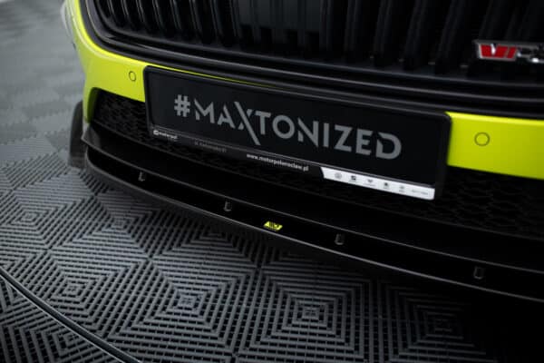 MAXTON DESIGN - Spoiler pod Predný náraznik V.3, Skoda Octavia RS Mk4 , Čierny lesk – Obrázok 5
