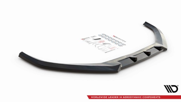 MAXTON DESIGN - Spoiler pod Predný náraznik V.1 Audi A4 B9 , Čierny lesk – Obrázok 5
