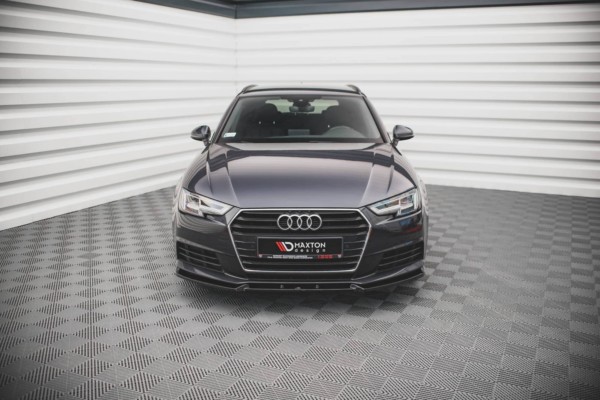 MAXTON DESIGN - Spoiler pod Predný náraznik V.1 Audi A4 B9 , Čierny lesk – Obrázok 2