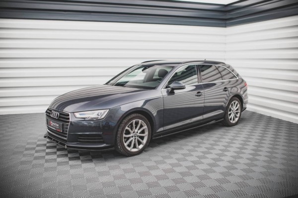 MAXTON DESIGN - Lišty pod prahy Audi A4 B9 AVANT ,Čierny lesk – Obrázok 3