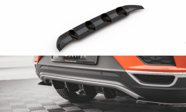 MAXTON DESIGN - Zadný difúzor Volkswagen T-Roc Mk1,,Čierny lesk