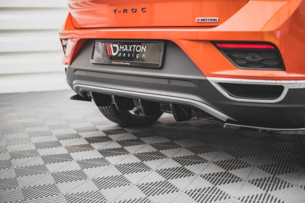 MAXTON DESIGN - Zadný difúzor Volkswagen T-Roc Mk1,,Čierny lesk – Obrázok 2