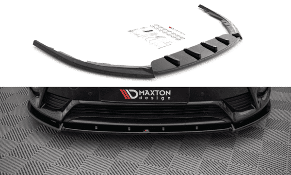 MAXTON DESIGN - Spoiler pod predný náraznik V.1 Toyota Avensis Mk3 Facelift,,Čierny lesk
