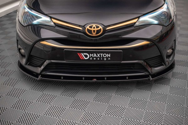 MAXTON DESIGN - Spoiler pod predný náraznik V.1 Toyota Avensis Mk3 Facelift,,Čierny lesk – Obrázok 2