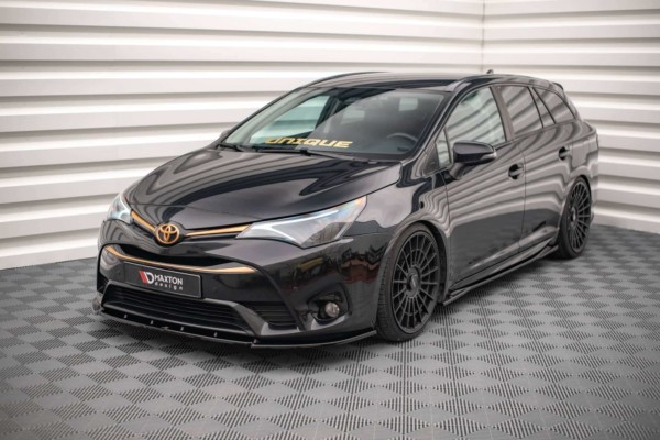 MAXTON DESIGN - Spoiler pod predný náraznik V.1 Toyota Avensis Mk3 Facelift,,Čierny lesk – Obrázok 3