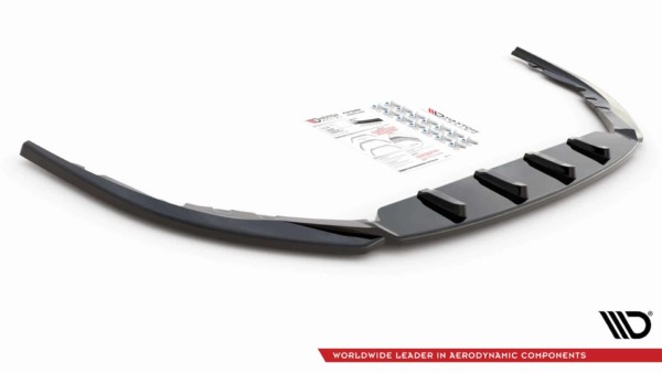 MAXTON DESIGN - Spoiler pod predný náraznik V.2 Toyota Avensis Mk3 Facelift,,Čierny lesk – Obrázok 4