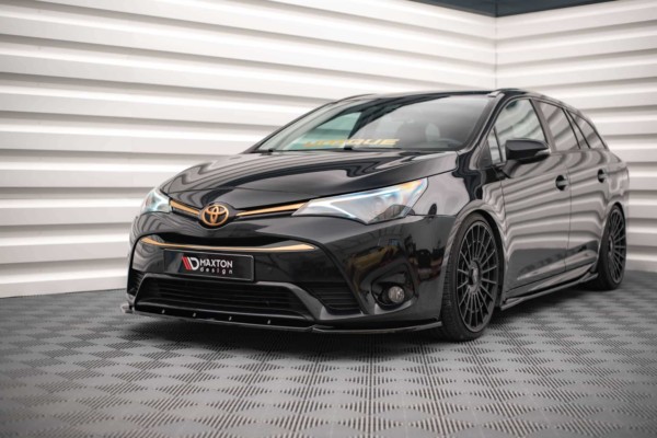 MAXTON DESIGN - Spoiler pod predný náraznik V.2 Toyota Avensis Mk3 Facelift,,Čierny lesk – Obrázok 2
