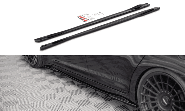 MAXTON DESIGN - Lišty pod prahy Toyota Avensis Mk3 Facelift,,Čierny lesk