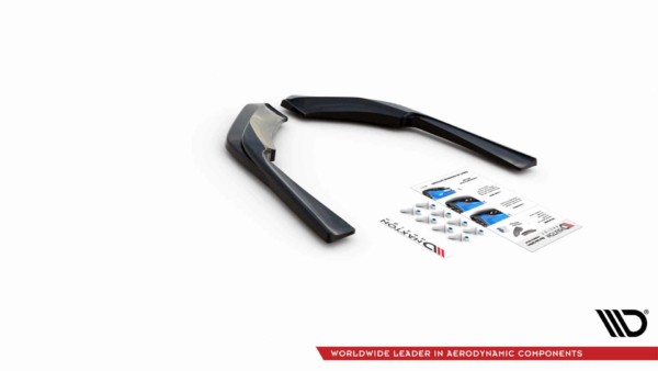 MAXTON DESIGN - Bočné difúzory zadného náraznika Infiniti Q60 S Mk2,Čierny lesk – Obrázok 5