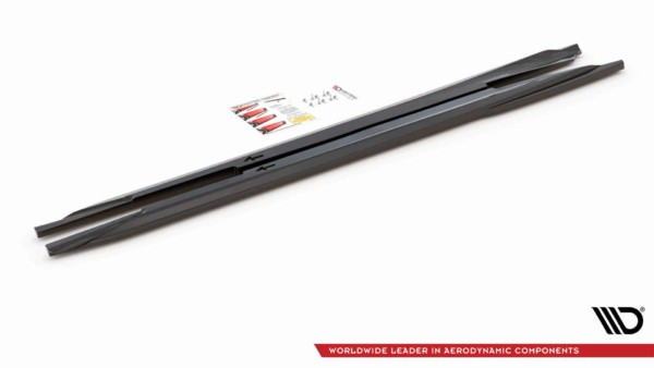 MAXTON DESIGN - Lišty pod prahy Infiniti Q60 S Mk2,,Čierny lesk – Obrázok 5