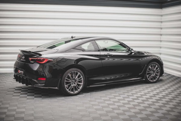 MAXTON DESIGN - Lišty pod prahy Infiniti Q60 S Mk2,,Čierny lesk – Obrázok 3