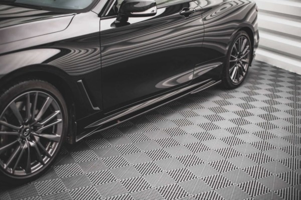 MAXTON DESIGN - Lišty pod prahy Infiniti Q60 S Mk2,,Čierny lesk – Obrázok 4