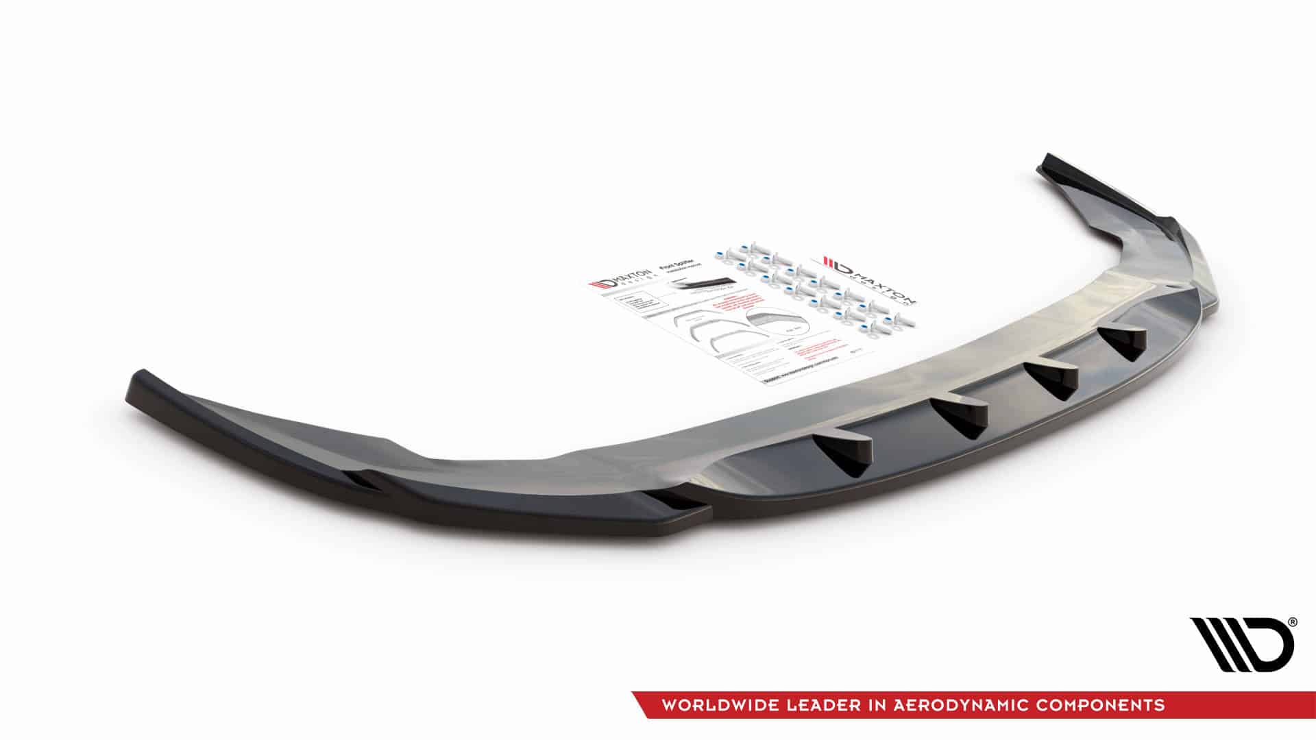 MAXTON DESIGN - Spoiler pod predný náraznik V.1 vhodné pre BMW 2 Gran Coupe M-Pack F44,,Čierny lesk – Obrázok 4