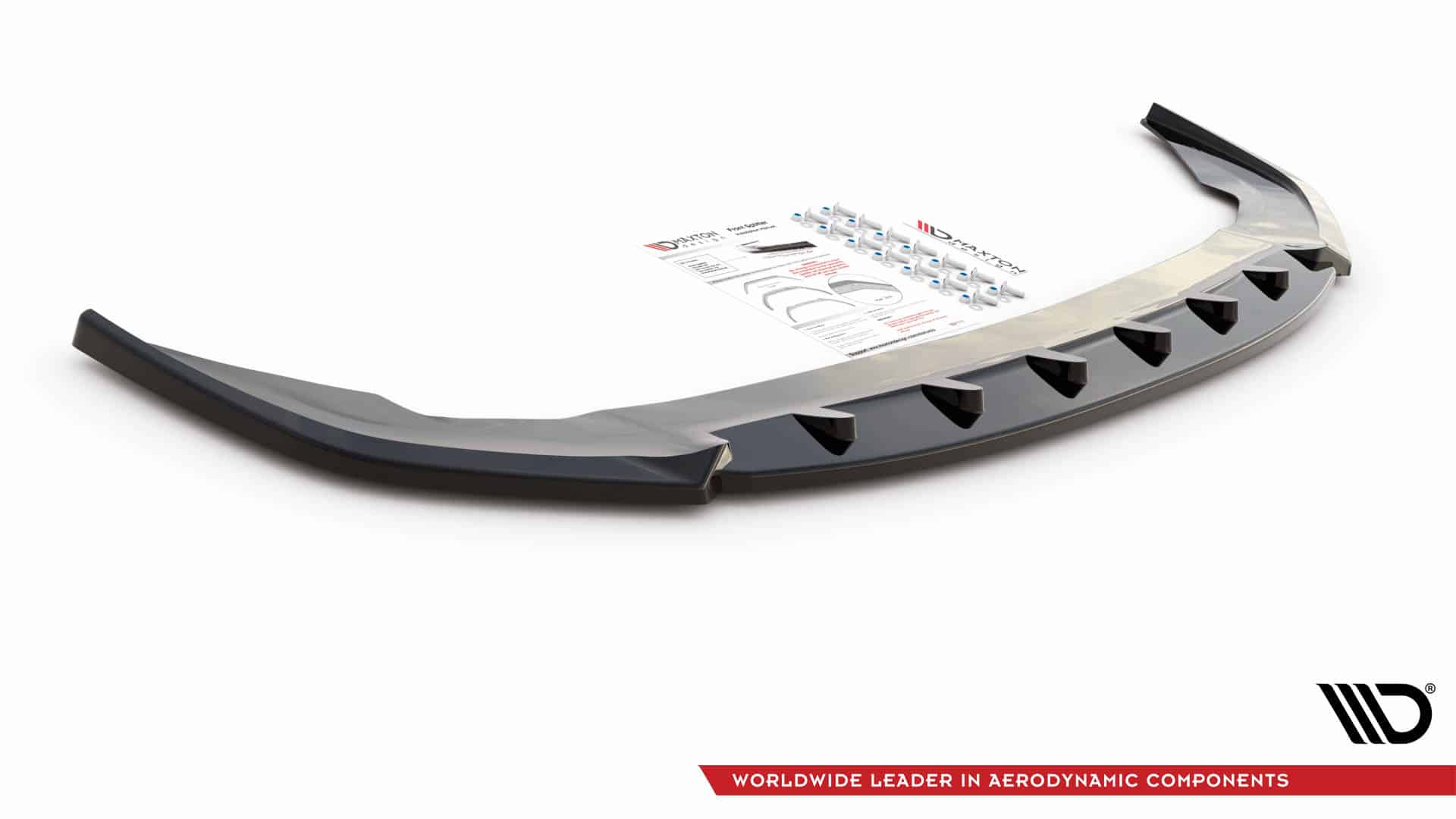 MAXTON DESIGN - Spoiler pod predný náraznik V.2 vhodné pre BMW 2 Gran Coupe M-Pack F44,,Čierny lesk – Obrázok 4