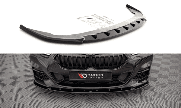 MAXTON DESIGN - Spoiler pod predný náraznik V.2 vhodné pre BMW 2 Gran Coupe M-Pack F44,,Čierny lesk