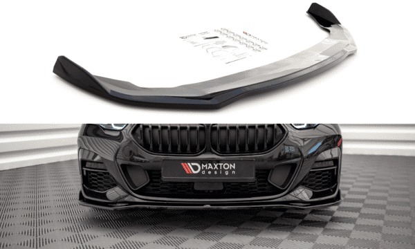 MAXTON DESIGN - Spoiler pod predný náraznik V.3 vhodné pre BMW 2 Gran Coupe M-Pack F44,,Čierny lesk