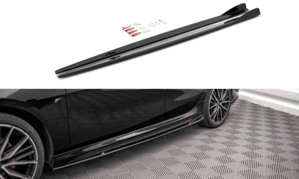 MAXTON DESIGN - Lišty pod prahy V.2 vhodné pre BMW 2 Gran Coupe M-Pack F44,,Čierny lesk