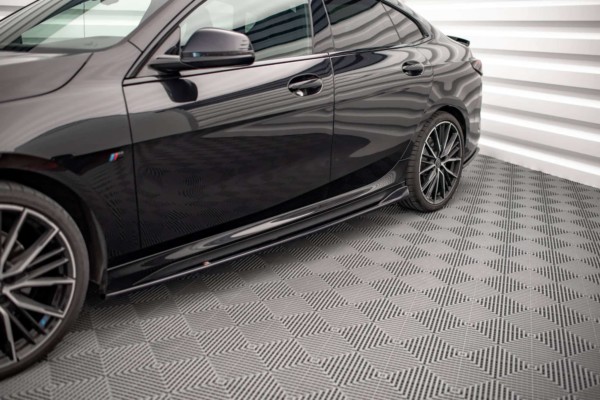 MAXTON DESIGN - Lišty pod prahy V.2 vhodné pre BMW 2 Gran Coupe M-Pack F44,,Čierny lesk – Obrázok 3