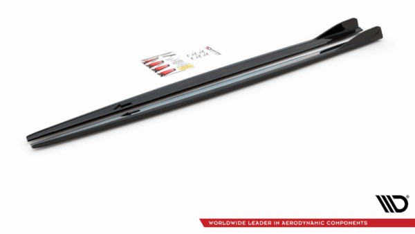 MAXTON DESIGN - Lišty pod prahy V.2 vhodné pre BMW 2 Gran Coupe M-Pack F44,,Čierny lesk – Obrázok 4