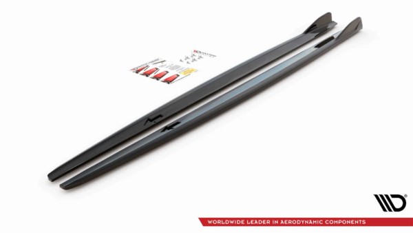 MAXTON DESIGN - Lišty pod prahy V.2 vhodné pre BMW 2 Gran Coupe M-Pack F44,,Čierny lesk – Obrázok 5